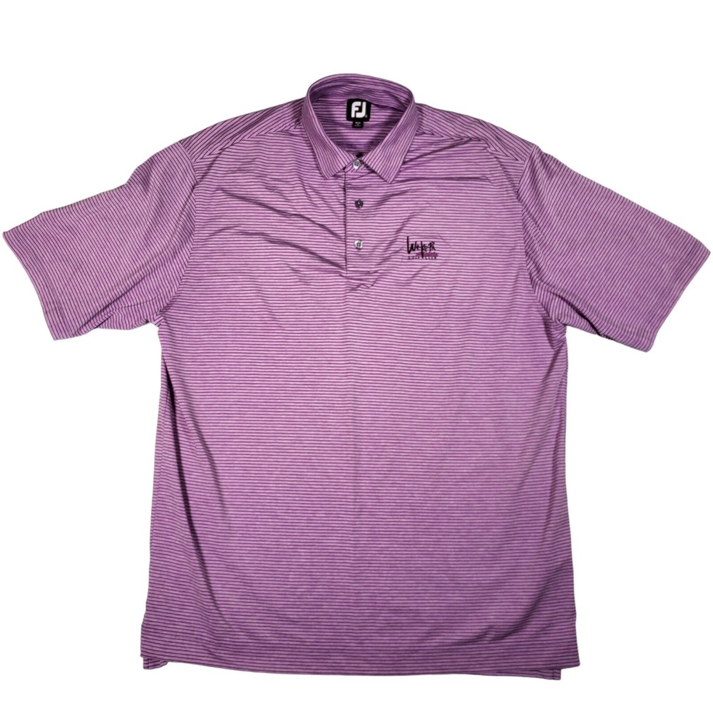FootJoy Purple Striped Performance Polo